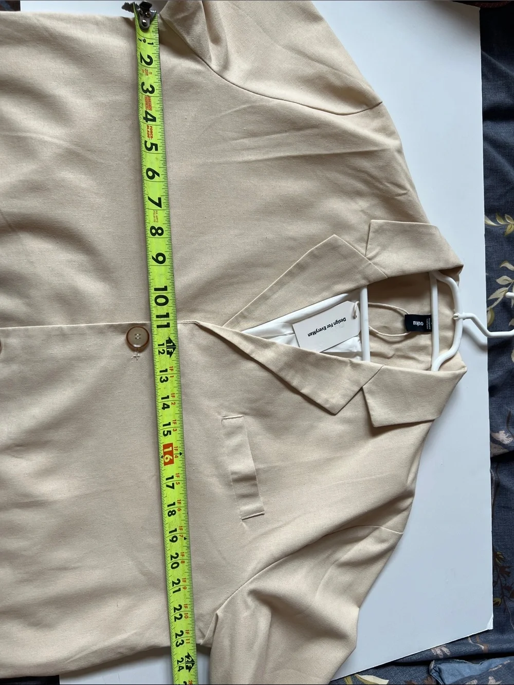 Linen Cream Single-Breasted Relaxed Blazer - Ouka